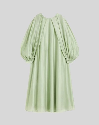 Volumineuze-maxi-jurk-mint