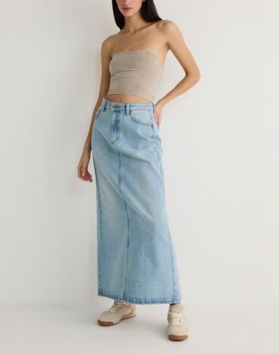 spijkerrok-maxi-model