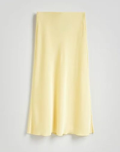 Maxi-rok-geel